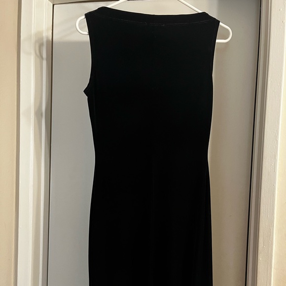 Bebe Black Velvet Dress - Picture 2 of 6